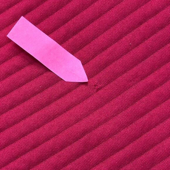 Dri-FIT Red Full Zip Logo Ribbed Hoodie Funnel Neck Sportscore Sweatshirt Sz: M - Picture 7 of 9